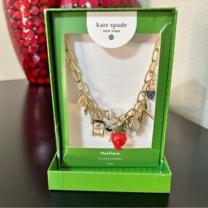 Kate Spade x Target NIB Chunky Charm Statement Necklace